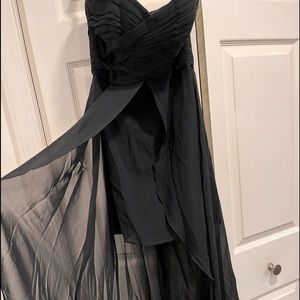 2 black cocktail dresses from David’s Bridal